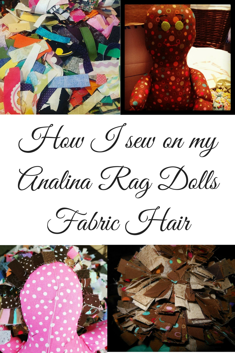 How I sew on my Analina Rag Dolls Fabric Hair